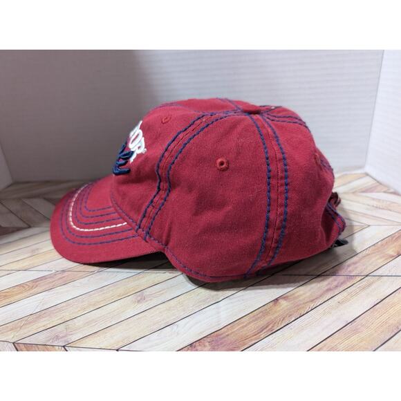 Tractor Supply Company Hat Adult Size Red Adjustable Strap Back Baseball Cap - Picture 3 of 9